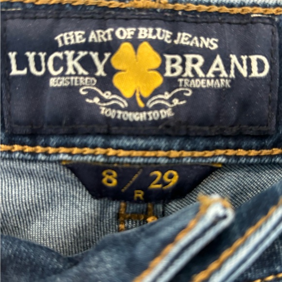 Lucky Brand Lolita boot cut Sz 8 blue jean Cotton Spandex blend Great Condition - Picture 5 of 16